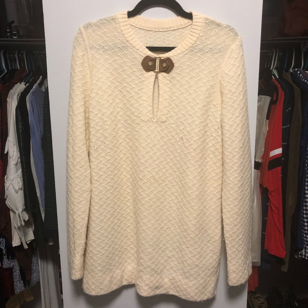 Tory Burch Cream Sweater Large